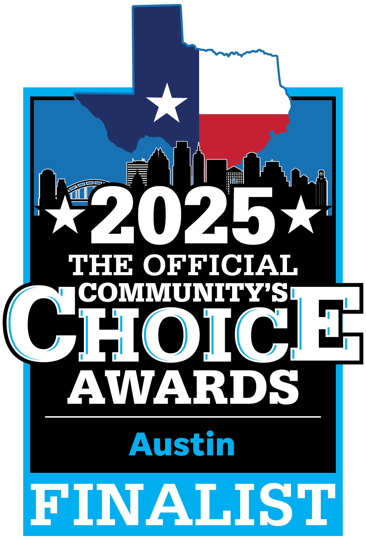 2025 The official Community's Choice Awards Austin Finalist